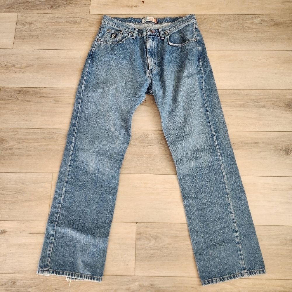 Wrangler 20Xtreme Low Rise Boot Cut Jeans Mens Size 35x32 Medium Wash Denim - Picture 2 of 8